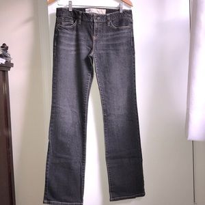 LOFT Slim Boot Dark Gray Jeans Straight Leg VTG 6
